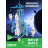 INBRIXX 691009 non  TRUNG TÂM PHÓNG TÊN LỬA THẦN CHÂU bộ đồ chơi xếp lắp ráp ghép mô hình Space Thám Hiểm Không Gian 712 khối