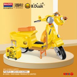 BALODY 21060 non  B.DUCK XE MÁY bộ đồ chơi xếp lắp ráp ghép mô hình Motorcycle Motorbike B.DUCK MOTORCYCLE CLUB Xe Hai Bánh 1116 khối