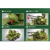 SEMBO 203113 non  SÚNG PHÒNG KHÔNG TỰ HÀNH BÁNH LỐP PGZ-09 bộ đồ chơi xếp lắp ráp ghép mô hình Military Army PGZ-09 WHEELED SELF-PROPELLED ANTIAIRCRAFT GUN Quân Sự Bộ Đội 302 khối