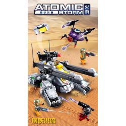 SLUBAN M38-B0998 B0998 0998 M38B0998 38-B0998 non  LŨ THÉP bộ đồ chơi xếp lắp ráp ghép mô hình ATOMIC STORM 939 khối