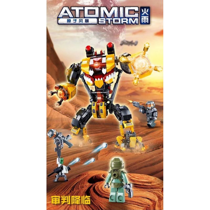 SLUBAN M38-B0997 B0997 0997 M38B0997 38-B0997 non  THẨM PHÁN bộ đồ chơi xếp lắp ráp ghép mô hình ATOMIC STORM 668 khối