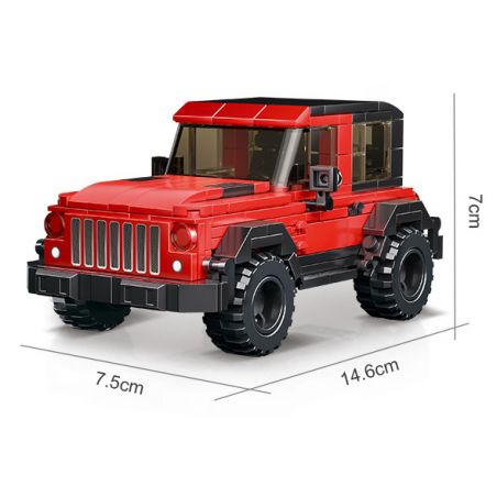 ACHKO 50025 non  SUV. bộ đồ chơi xếp lắp ráp ghép mô hình Racers Đua Tốc Độ 317 khối