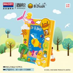 BALODY 21062 non  KHUNG ???NH B.DUCK bộ đồ chơi xếp lắp ráp ghép mô hình Miscellaneous Lung Tung 157 khối
