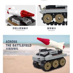 XINGBAO XB-57007 57007 XB57007 non  QUA CHIẾN TRƯỜNG (BỐN TRONG MỘT) bộ đồ chơi xếp lắp ráp ghép mô hình Military Army ACROSS THE BATTERFIELD Quân Sự Bộ Đội