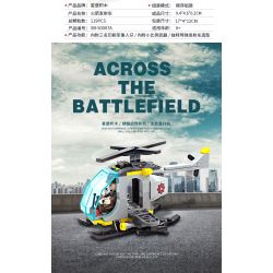 XINGBAO XB-57007 57007 XB57007 non  QUA CHIẾN TRƯỜNG (BỐN TRONG MỘT) bộ đồ chơi xếp lắp ráp ghép mô hình Military Army ACROSS THE BATTERFIELD Quân Sự Bộ Đội