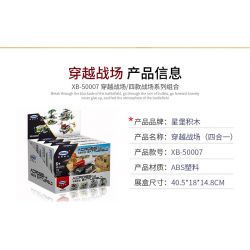 XINGBAO XB-57007 57007 XB57007 non  QUA CHIẾN TRƯỜNG (BỐN TRONG MỘT) bộ đồ chơi xếp lắp ráp ghép mô hình Military Army ACROSS THE BATTERFIELD Quân Sự Bộ Đội