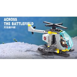 XINGBAO XB-57007 57007 XB57007 non  QUA CHIẾN TRƯỜNG (BỐN TRONG MỘT) bộ đồ chơi xếp lắp ráp ghép mô hình Military Army ACROSS THE BATTERFIELD Quân Sự Bộ Đội