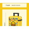 BALODY 21061 non  HÀNH LÝ B.DUCK VÒNG QUANH THẾ GIỚI LUÂN ĐÔN bộ đồ chơi xếp lắp ráp ghép mô hình B.DUCK TRAVEL SUITCASE 1499 khối