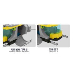 XINGBAO XB-57007 57007 XB57007 non  QUA CHIẾN TRƯỜNG (BỐN TRONG MỘT) bộ đồ chơi xếp lắp ráp ghép mô hình Military Army ACROSS THE BATTERFIELD Quân Sự Bộ Đội