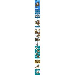 MorkModel 50102 Mork Model 50102 non  KHO bộ đồ chơi xếp lắp ráp ghép mô hình MEDIEVALTOWN BARN 1725 khối