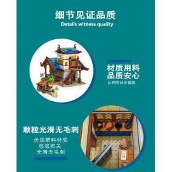 MorkModel 50102 Mork Model 50102 non  KHO bộ đồ chơi xếp lắp ráp ghép mô hình MEDIEVALTOWN BARN 1725 khối