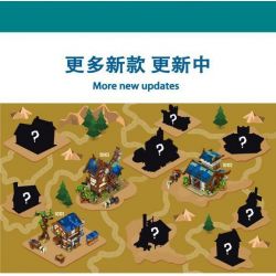 MorkModel 50102 Mork Model 50102 non  KHO bộ đồ chơi xếp lắp ráp ghép mô hình MEDIEVALTOWN BARN 1725 khối