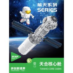 INBRIXX 691006 non  CABIN LÕI TRINA bộ đồ chơi xếp lắp ráp ghép mô hình Space Thám Hiểm Không Gian 530 khối