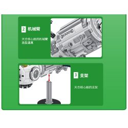 INBRIXX 691006 non  CABIN LÕI TRINA bộ đồ chơi xếp lắp ráp ghép mô hình Space Thám Hiểm Không Gian 530 khối