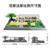 WANGE 5233 non  DINH THỰ FARNSWORTH bộ đồ chơi xếp lắp ráp ghép mô hình Architecture FARNSWORTH HOUSE Công Trình Kiến Trúc 661 khối