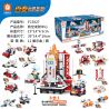 FORANGE FC3829 3829 non  TRUNG TÂM PHÓNG KHÔNG GIAN 8 KIỂU bộ đồ chơi xếp lắp ráp ghép mô hình Creator Sáng Tạo 664 khối