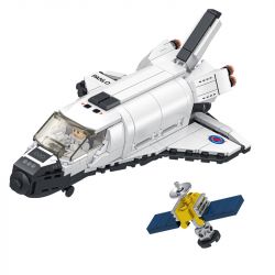 INBRIXX 691004 non  TÀU CON THOI bộ đồ chơi xếp lắp ráp ghép mô hình Space SPACE SHUTTLE Thám Hiểm Không Gian 352 khối