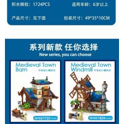 MorkModel 50101 Mork Model 50101 non  THỊ TRẤN THỜI TRUNG CỔ bộ đồ chơi xếp lắp ráp ghép mô hình MEDIEVALTOWN MARKET 1724 khối