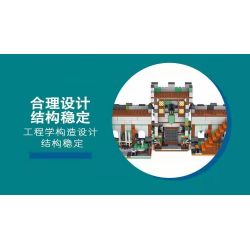 MorkModel 50101 Mork Model 50101 non  THỊ TRẤN THỜI TRUNG CỔ bộ đồ chơi xếp lắp ráp ghép mô hình MEDIEVALTOWN MARKET 1724 khối