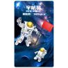 INBRIXX 691001 non  PHI HÀNH GIA bộ đồ chơi xếp lắp ráp ghép mô hình Space ASTRONAUT Thám Hiểm Không Gian 386 khối