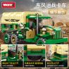 WOMA C0892 0892 non  XE TẢI QUÂN SỰ DONGFENG bộ đồ chơi xếp lắp ráp ghép mô hình Military Army MILITARY SOLDIER TRUCK Quân Sự Bộ Đội 435 khối