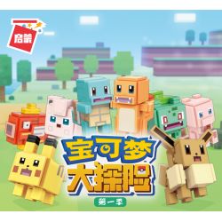 Enlighten 73012 Qman 73012 non  POKÉMON ADVENTURE-SECOND 8 PIKACHU MEWTWO THUNDERBALL PIPPI GOPHER KODAK GAS BOMB MOSQUITO COIL NÒNG NỌC bộ đồ chơi xếp lắp ráp ghép mô hình Movie & Game Phim Và Trò Chơi