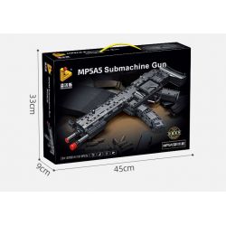 PanlosBrick 670014 Panlos Brick 670014 non  SÚNG TIỂU LIÊN FLYING TIGERS MP5 bộ đồ chơi xếp lắp ráp ghép mô hình Gun MP5A5 SUBMACHINE GUN 1013 khối