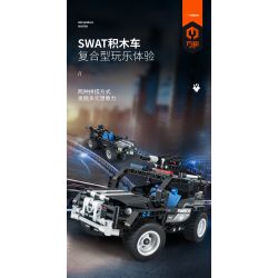 IM.MASTER 6810 non  CẢNH SÁT ĐẶC BIỆT XE ĐỊA HÌNH bộ đồ chơi xếp lắp ráp ghép mô hình  SWAT Kỹ Thuật Công Nghệ Cao Mô Hình Phương Tiện 430 khối