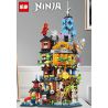 LEDUO 76082 non  VƯỜN NINJA bộ đồ chơi xếp lắp ráp ghép mô hình The  Ninjago Movie Ninja Lốc Xoáy 1661 khối