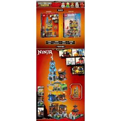 LEDUO 76082 non  VƯỜN NINJA bộ đồ chơi xếp lắp ráp ghép mô hình The  Ninjago Movie Ninja Lốc Xoáy 1661 khối