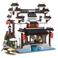 XINGBAO XB-01035 01035 XB01035 non  QUẢNG TRƯỜNG ÂM NHẠC GIANG NAM bộ đồ chơi xếp lắp ráp ghép mô hình Mini Modular Đường Phố Thu Nhỏ 3014 khối