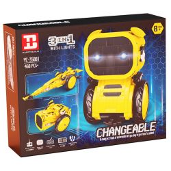 HAPPY BUILD SHINEYU XINYU YC-35001 35001 YC35001 non  NGƯỜI MÁY 3IN1 bộ đồ chơi xếp lắp ráp ghép mô hình Gun CHANGEABLE Súng 468 khối