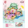Enlighten 33018 Qman 33018 non  TÒA NHÀ MÚA NƯỚC HUAYUE bộ đồ chơi xếp lắp ráp ghép mô hình Fairy Swordplay Tiên Kiếm Hiệp