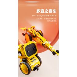 HAPPY BUILD SHINEYU XINYU YC-35001 35001 YC35001 non  NGƯỜI MÁY 3IN1 bộ đồ chơi xếp lắp ráp ghép mô hình Gun CHANGEABLE Súng 468 khối