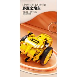 HAPPY BUILD SHINEYU XINYU YC-35001 35001 YC35001 non  NGƯỜI MÁY 3IN1 bộ đồ chơi xếp lắp ráp ghép mô hình Gun CHANGEABLE Súng 468 khối