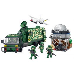 COGO 17012 non  CĂN CỨ CHIẾN LƯỢC RA-ĐA KIỂM SOÁT HỎA LỰC bộ đồ chơi xếp lắp ráp ghép mô hình Military Army Quân Sự Bộ Đội 553 khối