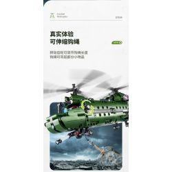 IM.MASTER 6809 non  MÁY BAY TRỰC THĂNG VẬN TẢI bộ đồ chơi xếp lắp ráp ghép mô hình  MF09 CHINOOK HELICOPTER Kỹ Thuật Công Nghệ Cao Mô Hình Phương Tiện 432 khối