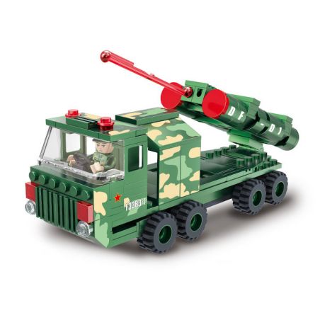 COGO 17001 non  TÊN LỬA ĐẤT ĐỐI KHÔNG TẦM XA HONGQI 9 bộ đồ chơi xếp lắp ráp ghép mô hình Military Army Quân Sự Bộ Đội 174 khối