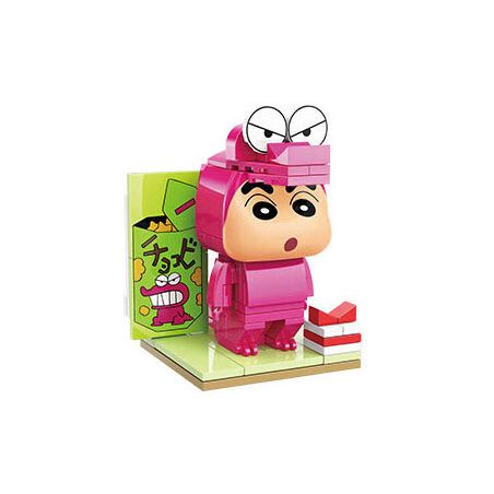 KEEPPLEY K20608 20608 non  XIAOXIN COS ÔNG CÁ SẤU NÚI bộ đồ chơi xếp lắp ráp ghép mô hình Crayon Shin-Chan Cậu Bé Bút Chì