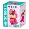 KEEPPLEY K20608 20608 non  XIAOXIN COS ÔNG CÁ SẤU NÚI bộ đồ chơi xếp lắp ráp ghép mô hình Crayon Shin-Chan Cậu Bé Bút Chì