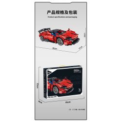 PanlosBrick 673006 Panlos Brick 673006 non  ĐUA CƠ KHÍ tỷ lệ 1:14 bộ đồ chơi xếp lắp ráp ghép mô hình  Kỹ Thuật Công Nghệ Cao Mô Hình Phương Tiện 1537 khối