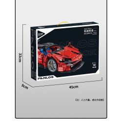 PanlosBrick 673006 Panlos Brick 673006 non  ĐUA CƠ KHÍ tỷ lệ 1:14 bộ đồ chơi xếp lắp ráp ghép mô hình  Kỹ Thuật Công Nghệ Cao Mô Hình Phương Tiện 1537 khối