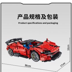 PanlosBrick 673006 Panlos Brick 673006 non  ĐUA CƠ KHÍ tỷ lệ 1:14 bộ đồ chơi xếp lắp ráp ghép mô hình  Kỹ Thuật Công Nghệ Cao Mô Hình Phương Tiện 1537 khối