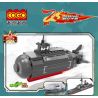 COGO 17004 non  TÀU NGẦM TYPE 093 LỚP SHANG bộ đồ chơi xếp lắp ráp ghép mô hình Military Army Quân Sự Bộ Đội 160 khối