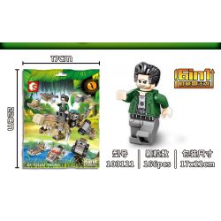 SEMBO 103121 non  CƠ KHÍ BA WANGLONG 6 bộ đồ chơi xếp lắp ráp ghép mô hình Creator Sáng Tạo 166 khối