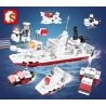 SEMBO 103120 non  KẺ HỦY DIỆT BIỂN 6. bộ đồ chơi xếp lắp ráp ghép mô hình Military Army DESTROYER Quân Sự Bộ Đội 165 khối