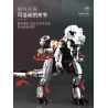 QIZHILE E02500 02500 non  T-REX CƠ KHÍ bộ đồ chơi xếp lắp ráp ghép mô hình Dino DINOSAURS SERIES MECHA T-REX Khủng Long