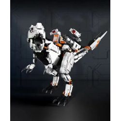 QIZHILE E02500 02500 non  T-REX CƠ KHÍ bộ đồ chơi xếp lắp ráp ghép mô hình Dino DINOSAURS SERIES MECHA T-REX Khủng Long