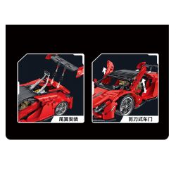 PanlosBrick 673003 Panlos Brick 673003 non  ĐUA CƠ KHÍ tỷ lệ 1:14 bộ đồ chơi xếp lắp ráp ghép mô hình  Kỹ Thuật Công Nghệ Cao Mô Hình Phương Tiện 1437 khối