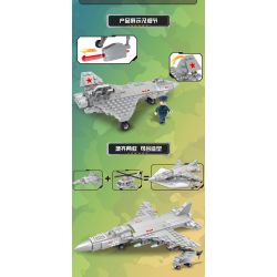 COGO 17005 non  MÁY BAY CHIẾN ĐẤU J-20 bộ đồ chơi xếp lắp ráp ghép mô hình Military Army Quân Sự Bộ Đội 184 khối